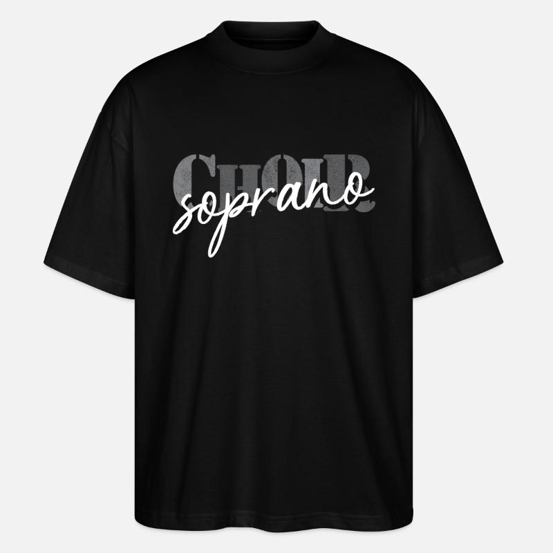 Chorale Chanteuse soprano - T-shirt bio Blaster 2.0 coupe oversize Stanley/Stella Unisexe - noir