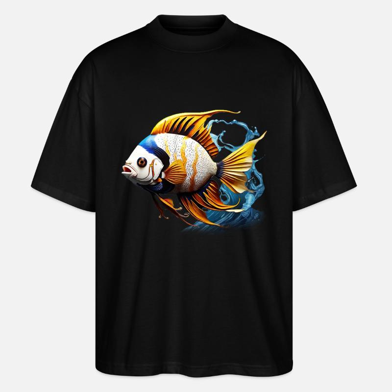 Skalar - Stanley/Stella Oversized Unisex Bio T-Shirt Blaster 2.0 - Schwarz