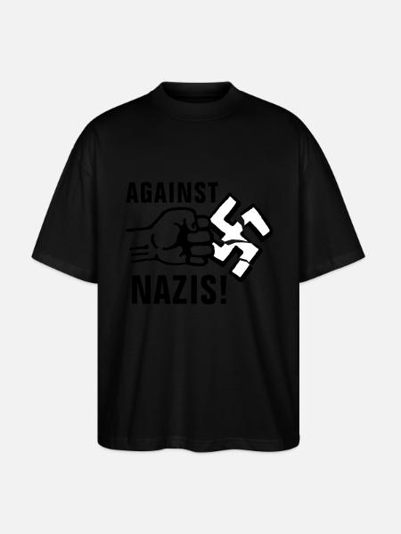 gegen_nazis_012011_g_3c - Stanley/Stella Oversized Unisex Bio T-Shirt Blaster 2.0 - Schwarz