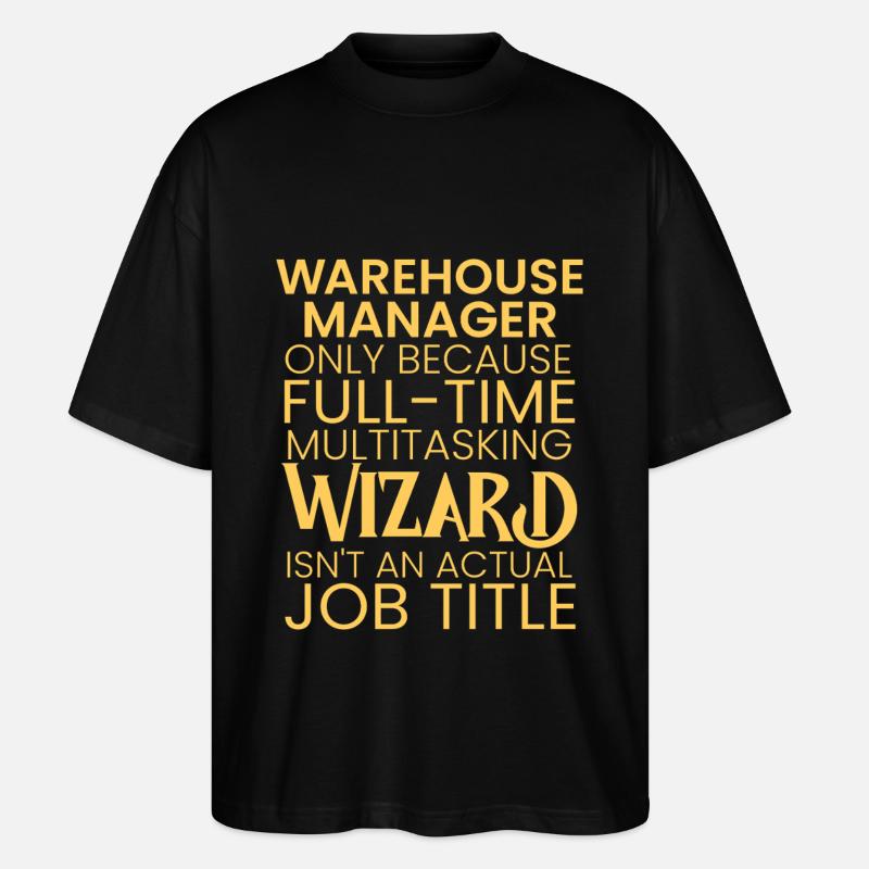 Assistant multitâche du gestionnaire d’entrepôt - T-shirt bio Blaster 2.0 coupe oversize Stanley/Stella Unisexe - noir
