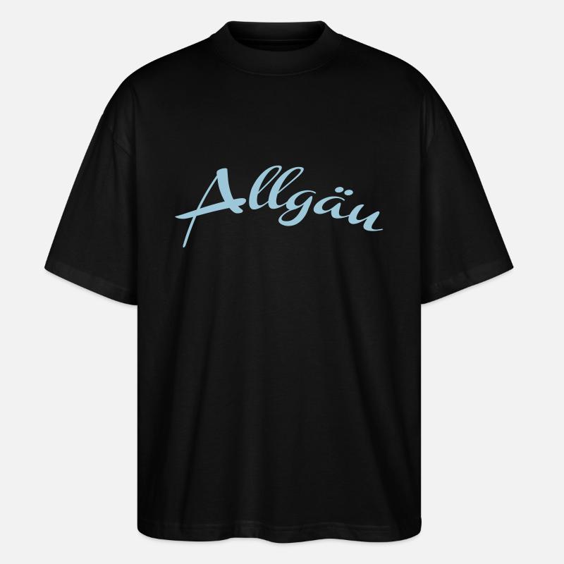 Allgäu - Stanley/Stella Oversized Unisex Bio T-Shirt Blaster 2.0 - Schwarz