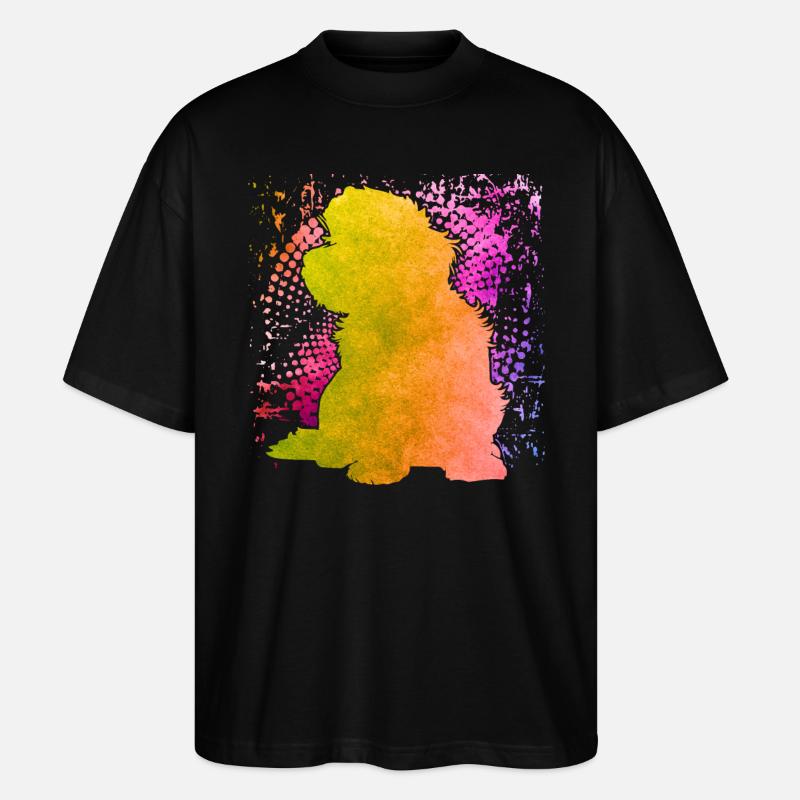 Havaneser Retro - Stanley/Stella Oversized Unisex Bio T-Shirt Blaster 2.0 - Schwarz