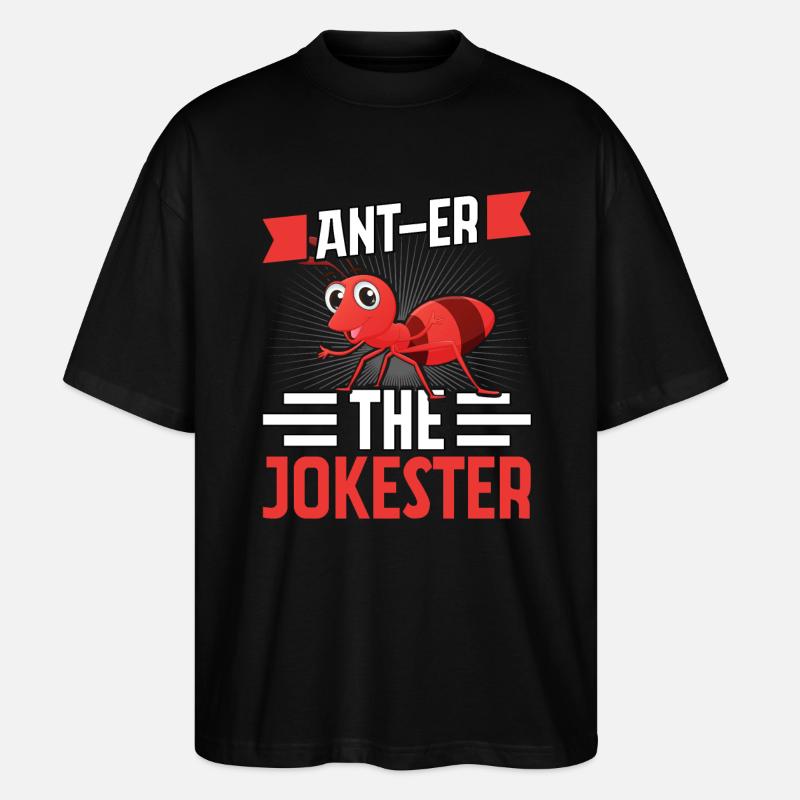 Ant-er the jokester - Stanley/Stella Oversized Unisex Bio T-Shirt Blaster 2.0 - Schwarz