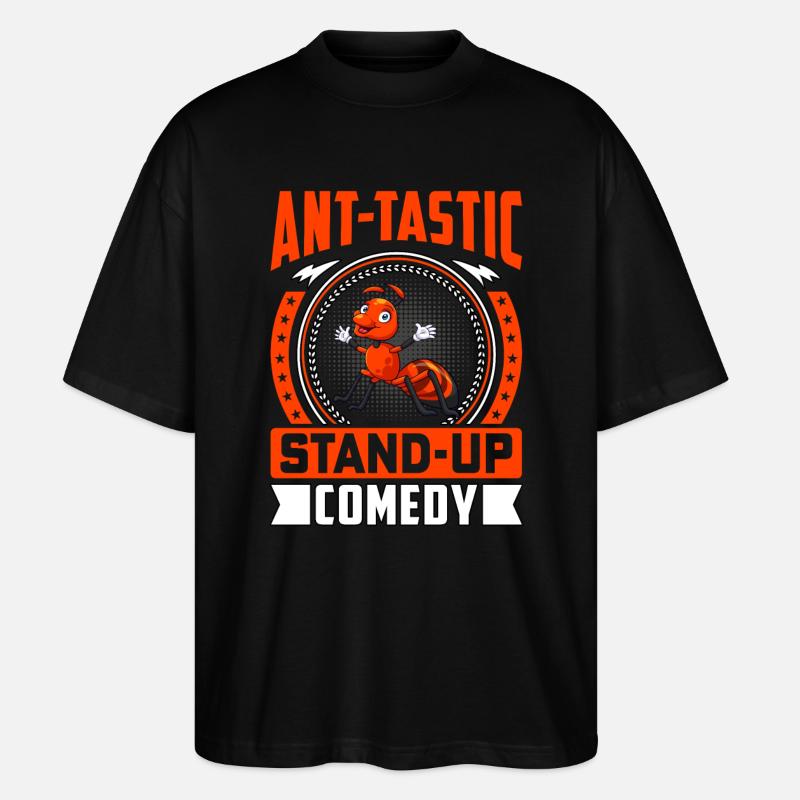 Ant-tastic stand-up comedy - Stanley/Stella Oversized Unisex Bio T-Shirt Blaster 2.0 - Schwarz