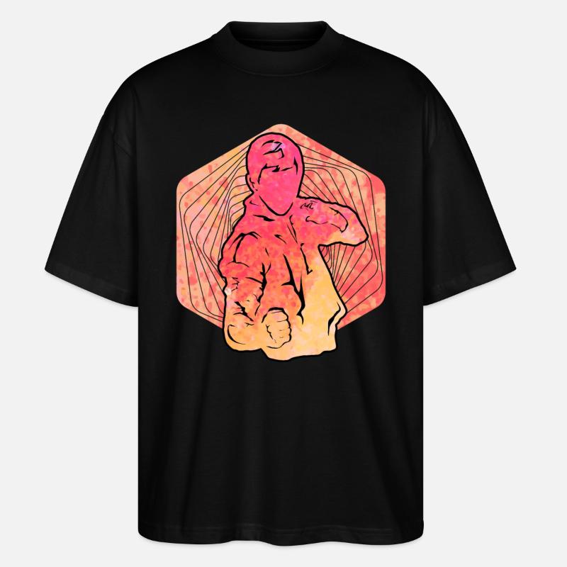 Wing Chun - Stanley/Stella Oversized Unisex Bio T-Shirt Blaster 2.0 - Schwarz