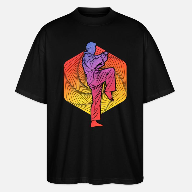 Taekwondo - T-shirt bio Blaster 2.0 coupe oversize Stanley/Stella Unisexe - noir