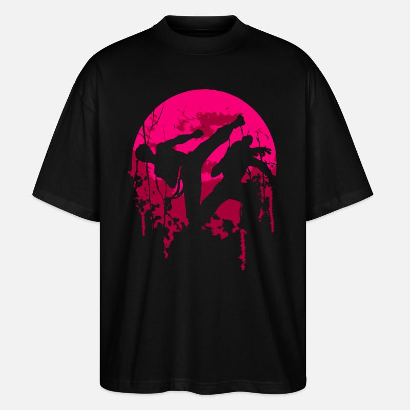 Taekwondo - Stanley/Stella Oversized Unisex Bio T-Shirt Blaster 2.0 - Schwarz