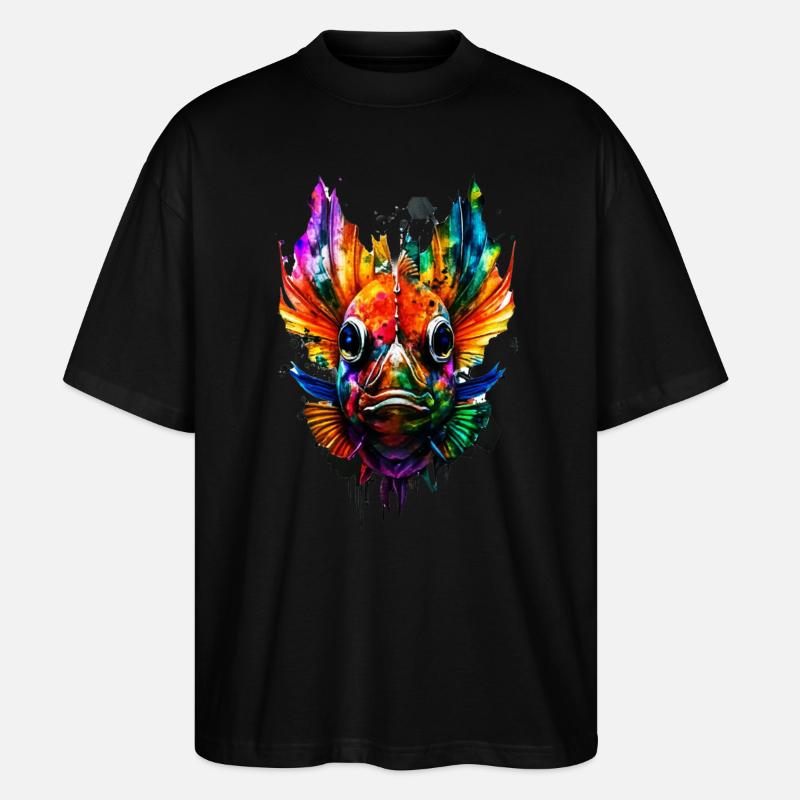 Skalar - Stanley/Stella Oversized Unisex Bio T-Shirt Blaster 2.0 - Schwarz