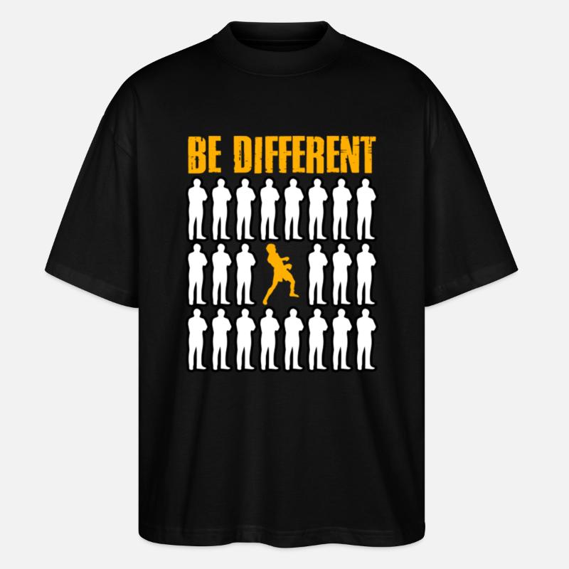 Be Different Boxing - Stanley/Stella Oversized Unisex Organic T-shirt Blaster 2.0 - black