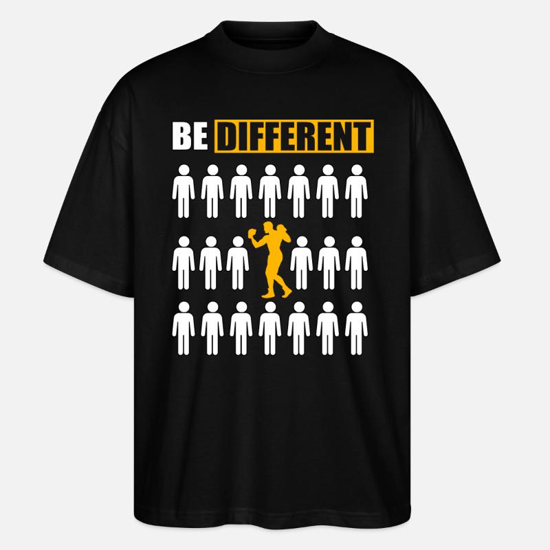 Boxen anders sein - Stanley/Stella Oversized Unisex Bio T-Shirt Blaster 2.0 - Schwarz