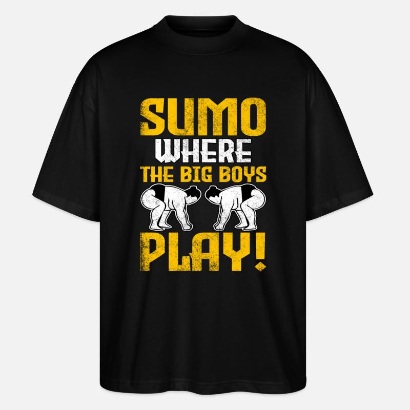 Sumo où jouent les grands ! - T-shirt bio Blaster 2.0 coupe oversize Stanley/Stella Unisexe - noir