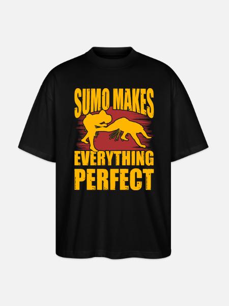 Sumo makes everything perfect - Stanley/Stella Oversized Unisex Organic T-shirt Blaster 2.0 - black