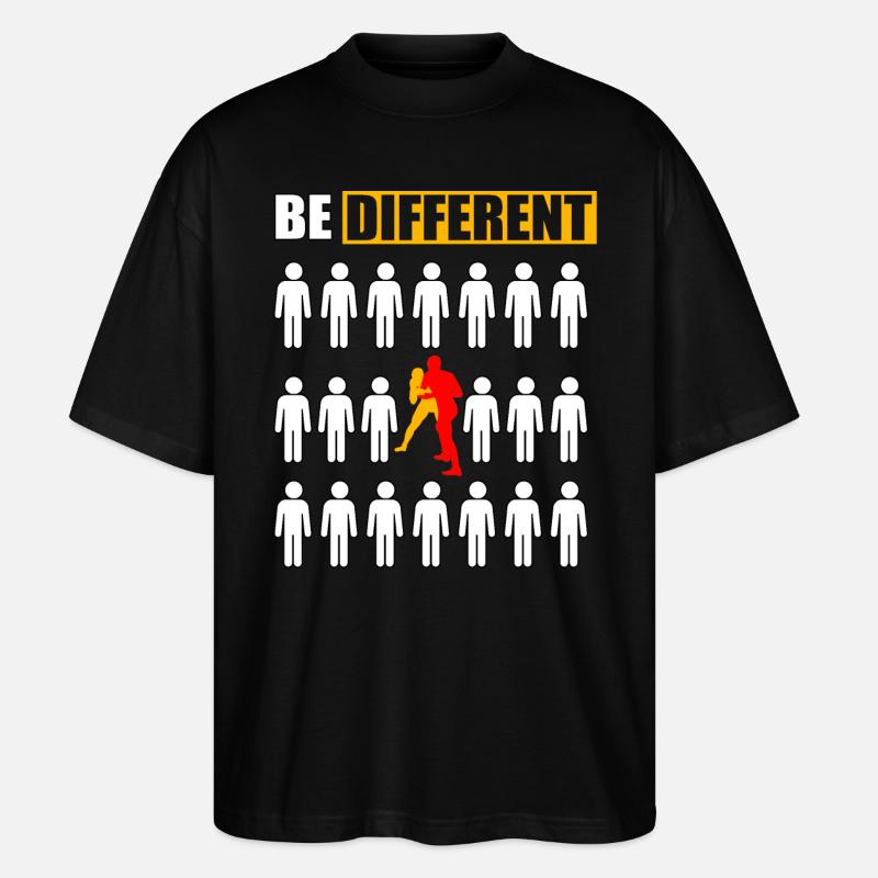 La lutte, c’est différent - T-shirt bio Blaster 2.0 coupe oversize Stanley/Stella Unisexe - noir