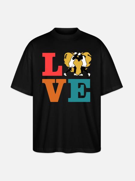 Wrestling-Liebe - Stanley/Stella Oversized Unisex Bio T-Shirt Blaster 2.0 - Schwarz