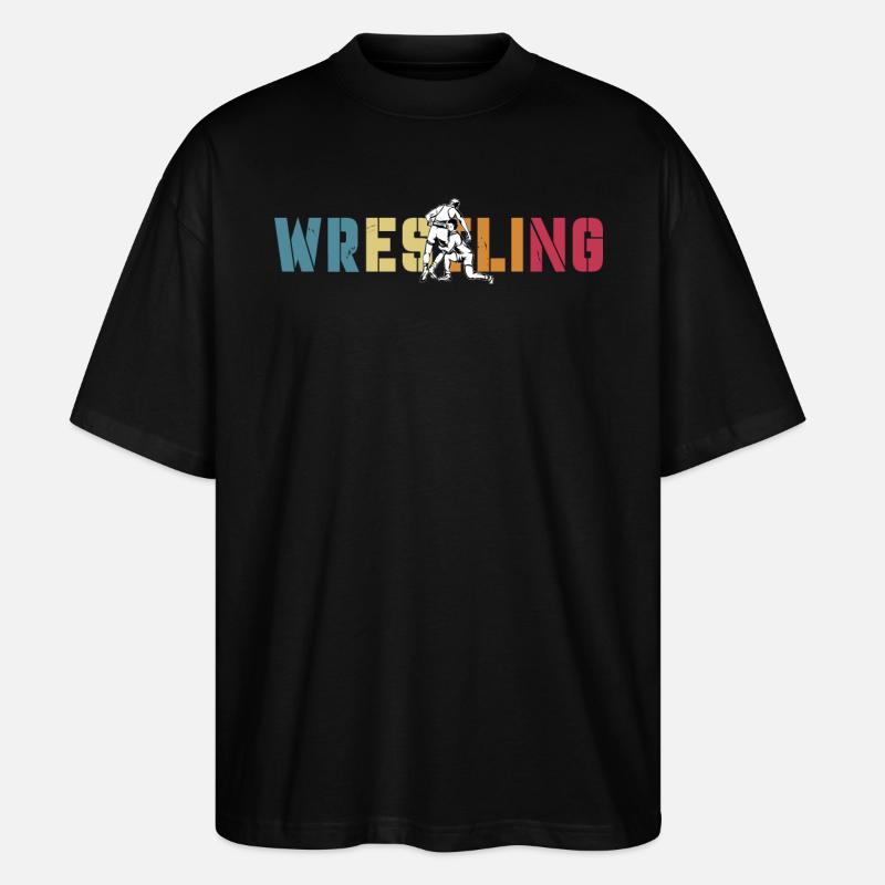 Lutte - T-shirt bio Blaster 2.0 coupe oversize Stanley/Stella Unisexe - noir