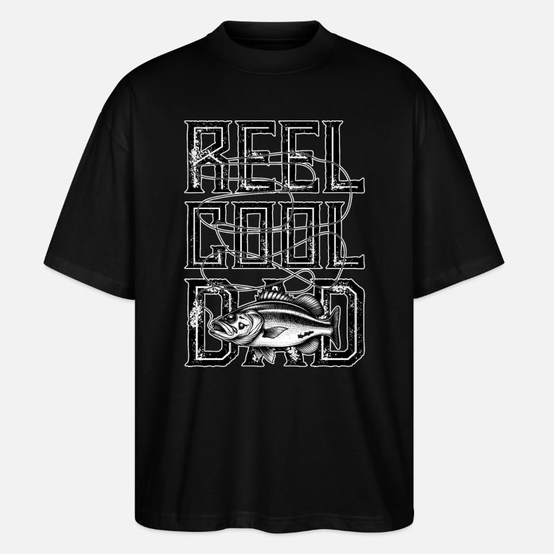 Moulinet Cool Dad - T-shirt bio Blaster 2.0 coupe oversize Stanley/Stella Unisexe - noir