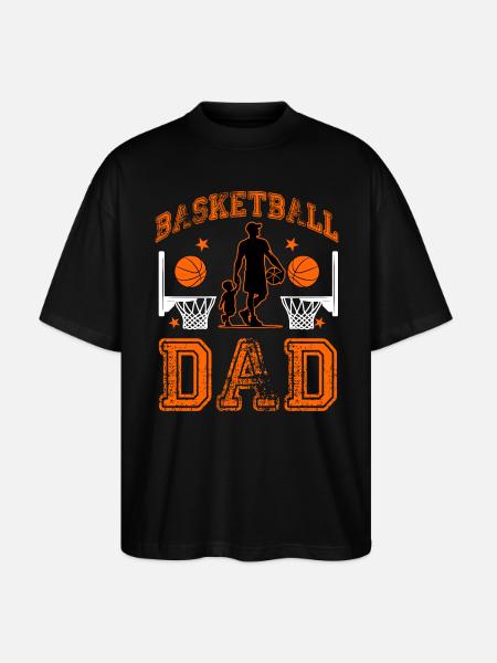 Basketball Dad - Stanley/Stella Oversized Unisex Organic T-shirt Blaster 2.0 - black