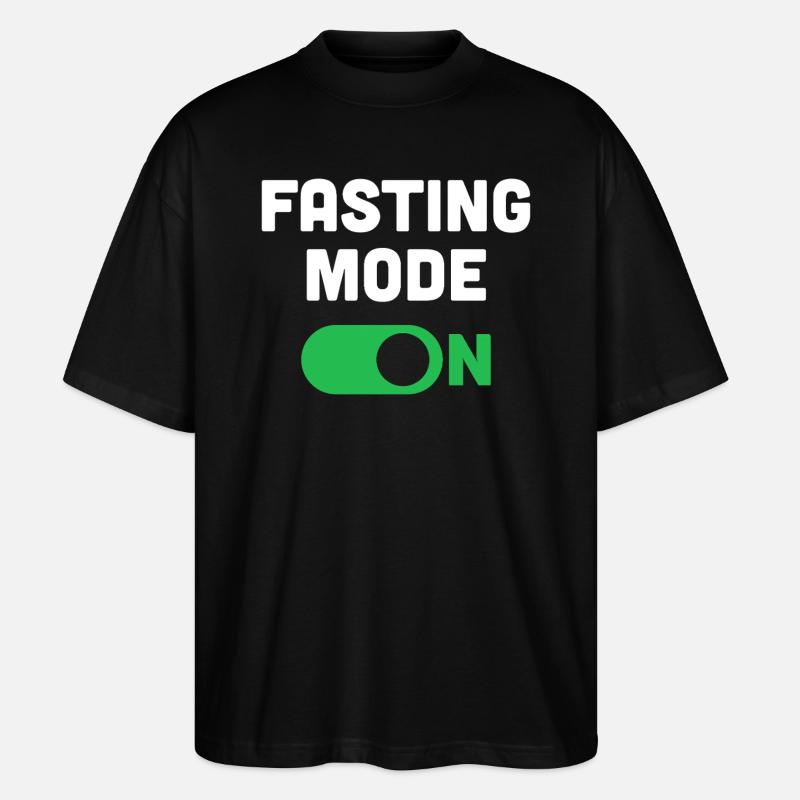 Mode de jeûne activé - T-shirt bio Blaster 2.0 coupe oversize Stanley/Stella Unisexe - noir