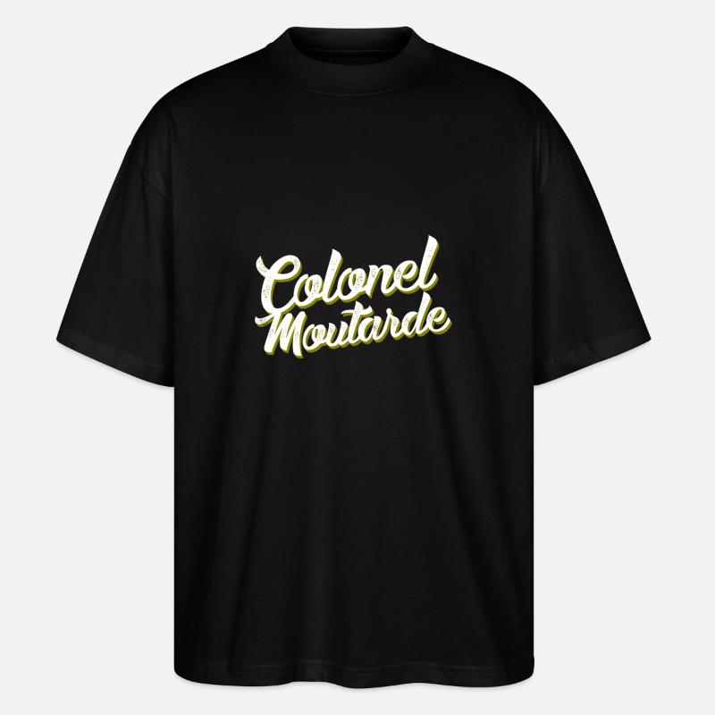 Colonel Moutarde - T-shirt bio Blaster 2.0 coupe oversize Stanley/Stella Unisexe - noir