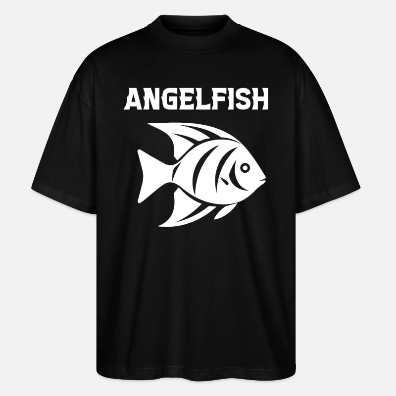 Angelfish - Stanley/Stella Oversized Unisex Organic T-shirt Blaster 2.0 - black
