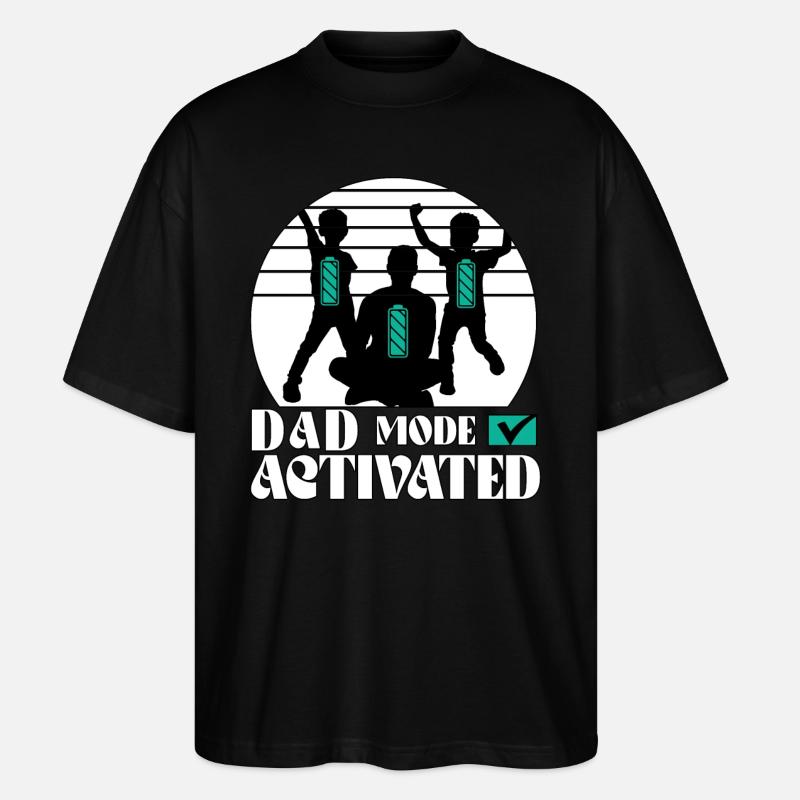 Mode papa activé - T-shirt bio Blaster 2.0 coupe oversize Stanley/Stella Unisexe - noir