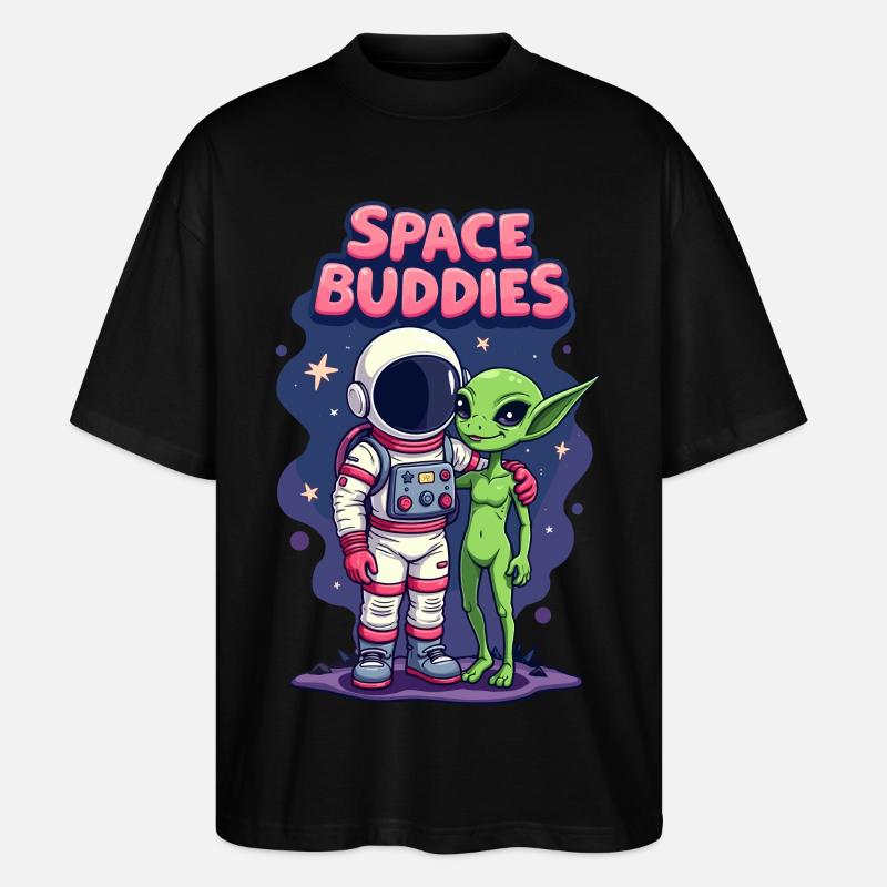 Copains de l’espace - T-shirt bio Blaster 2.0 coupe oversize Stanley/Stella Unisexe - noir