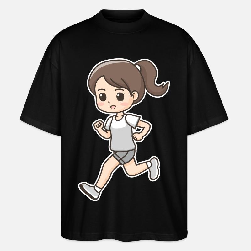 Runner Comic Look - Stanley/Stella Oversized Unisex Organic T-shirt Blaster 2.0 - black