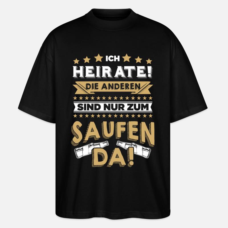 jga - Stanley/Stella Oversized Unisex Bio T-Shirt Blaster 2.0 - Schwarz