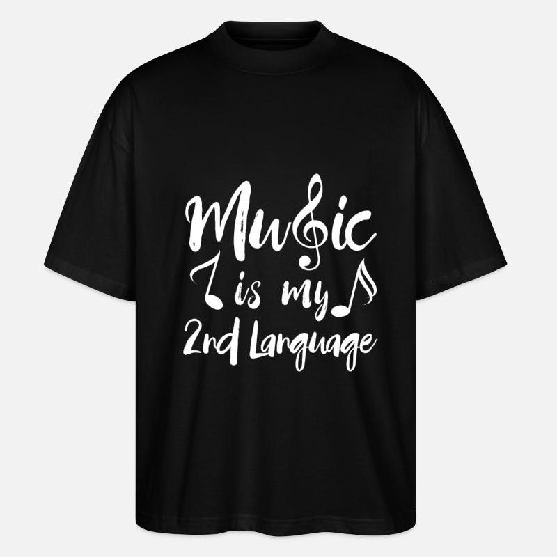 Musik - Stanley/Stella Oversized Unisex Bio T-Shirt Blaster 2.0 - Schwarz