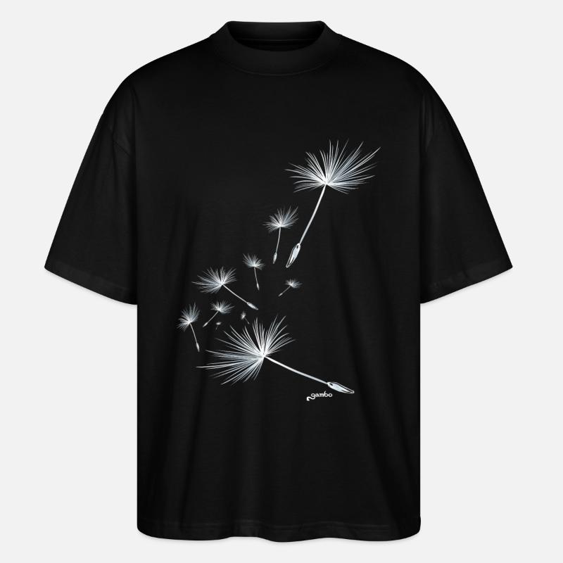 Pusteblume Design 2 - Stanley/Stella Oversized Unisex Bio T-Shirt Blaster 2.0 - Schwarz