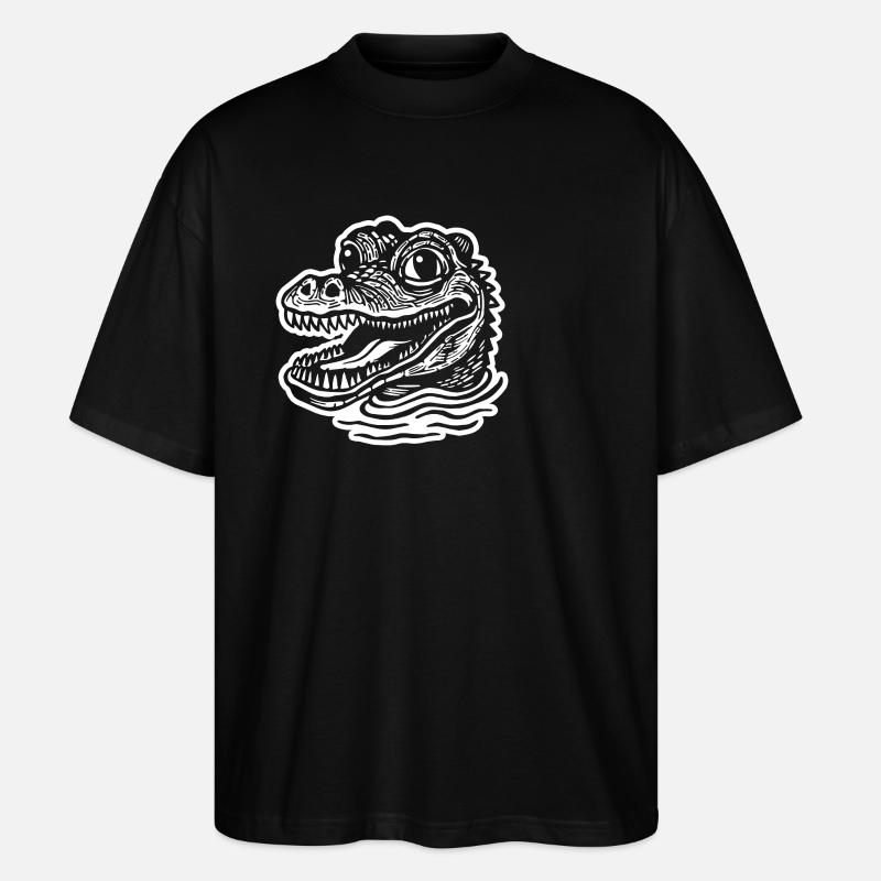 Crocodile Alligator - T-shirt bio Blaster 2.0 coupe oversize Stanley/Stella Unisexe - noir