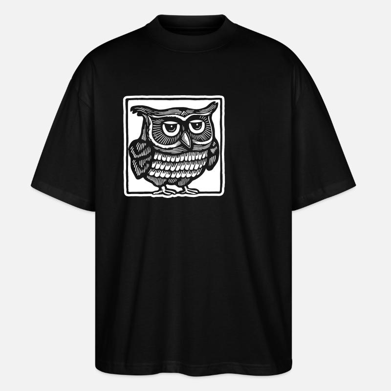 Hibou - T-shirt bio Blaster 2.0 coupe oversize Stanley/Stella Unisexe - noir