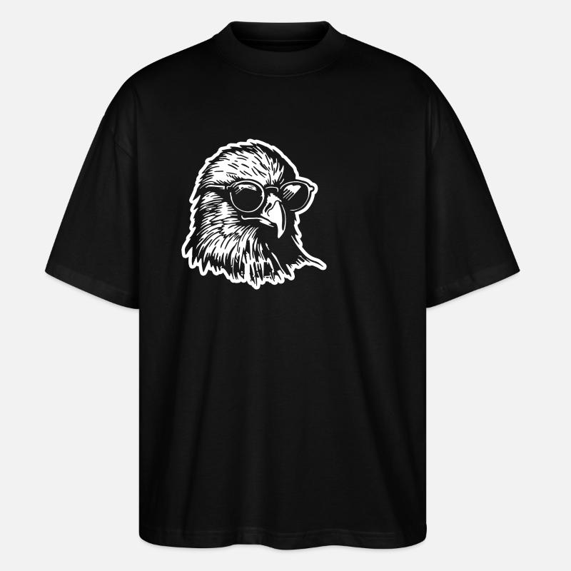 Aigle Tête d’aigle - T-shirt bio Blaster 2.0 coupe oversize Stanley/Stella Unisexe - noir