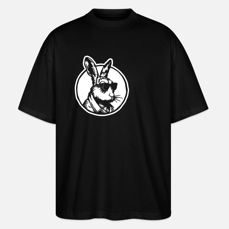 Rabbit Rabbit - Stanley/Stella Oversized Unisex Organic T-shirt Blaster 2.0 - black