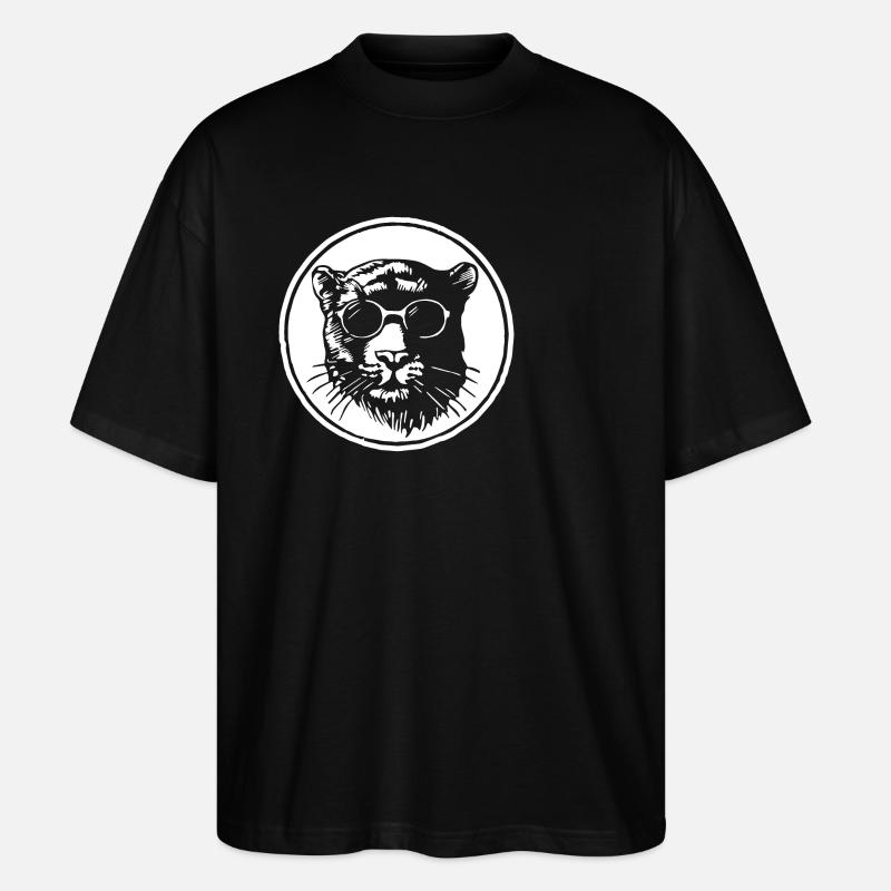 Panthère - T-shirt bio Blaster 2.0 coupe oversize Stanley/Stella Unisexe - noir