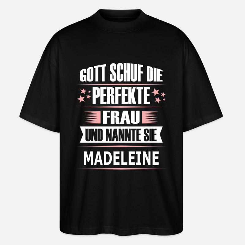 MADELEINE - Stanley/Stella Oversized Unisex Bio T-Shirt Blaster 2.0 - Schwarz
