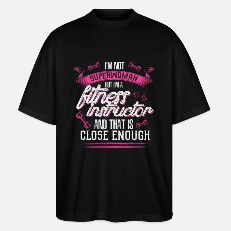 Fitness Instructor - EN - T-shirt bio Blaster 2.0 coupe oversize Stanley/Stella Unisexe - noir