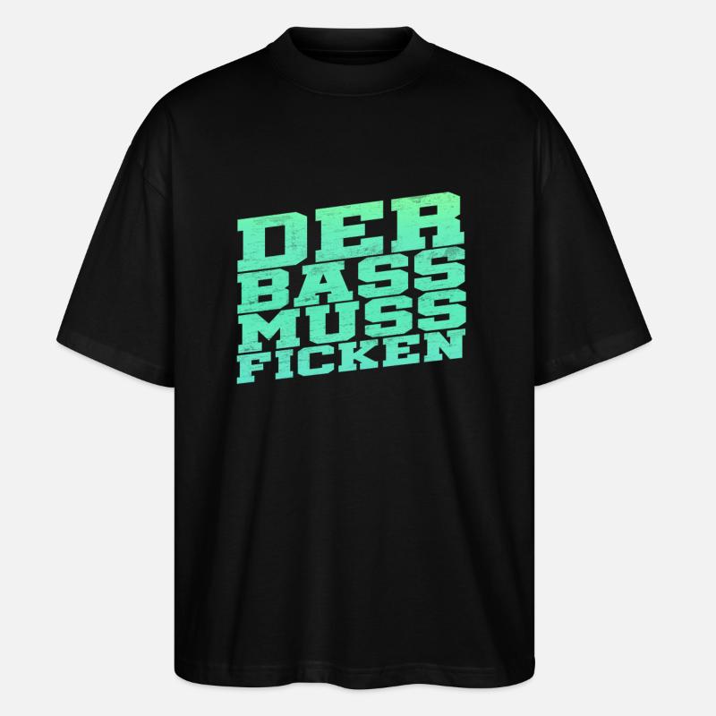 La basse doit baiser - T-shirt bio Blaster 2.0 coupe oversize Stanley/Stella Unisexe - noir