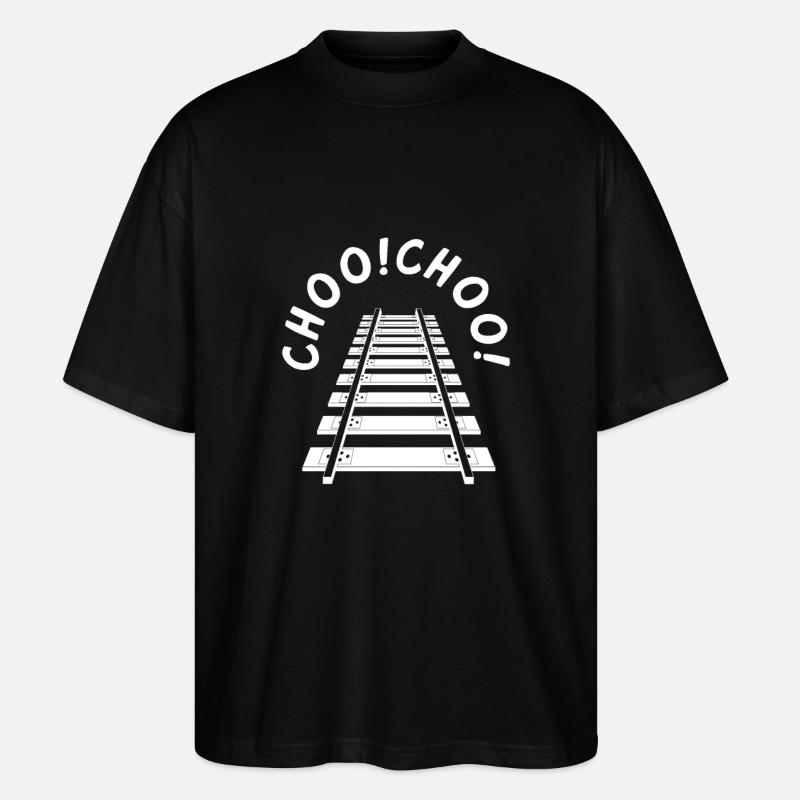 Chemin de fer - T-shirt bio Blaster 2.0 coupe oversize Stanley/Stella Unisexe - noir