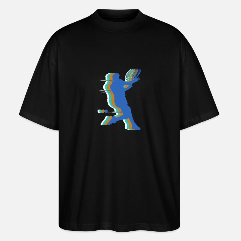 Tennis - T-shirt bio Blaster 2.0 coupe oversize Stanley/Stella Unisexe - noir