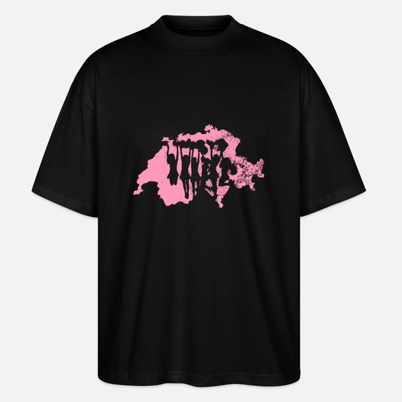 Cheerleading Schweiz - Stanley/Stella Oversized Unisex Bio T-Shirt Blaster 2.0 - Schwarz