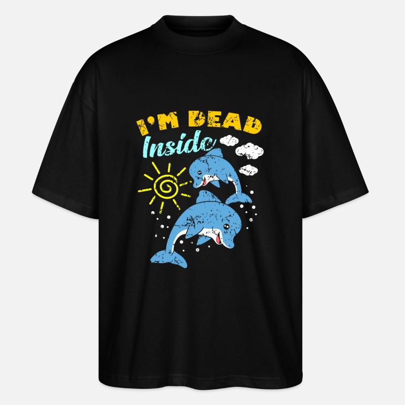 Dead Inside - Stanley/Stella Oversized Unisex Bio T-Shirt Blaster 2.0 - Schwarz