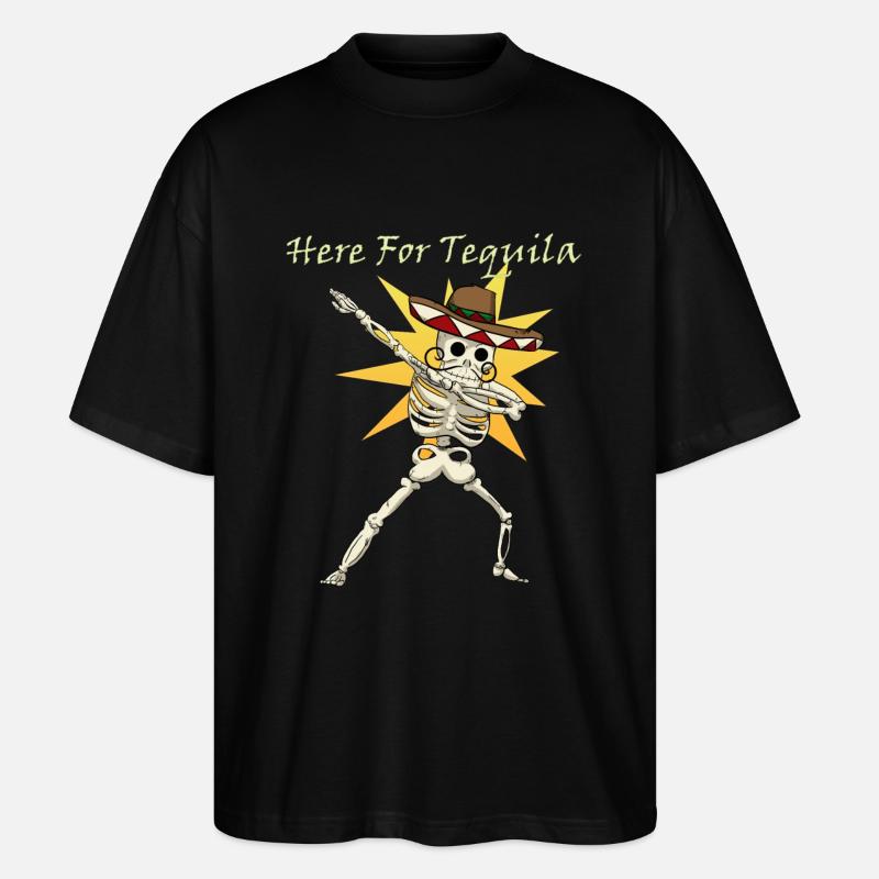 Ici pour la tequila - T-shirt bio Blaster 2.0 coupe oversize Stanley/Stella Unisexe - noir