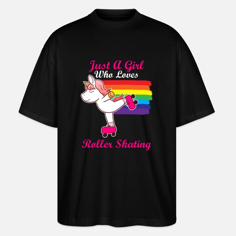Roller Skating - Stanley/Stella Oversized Unisex Bio T-Shirt Blaster 2.0 - Schwarz