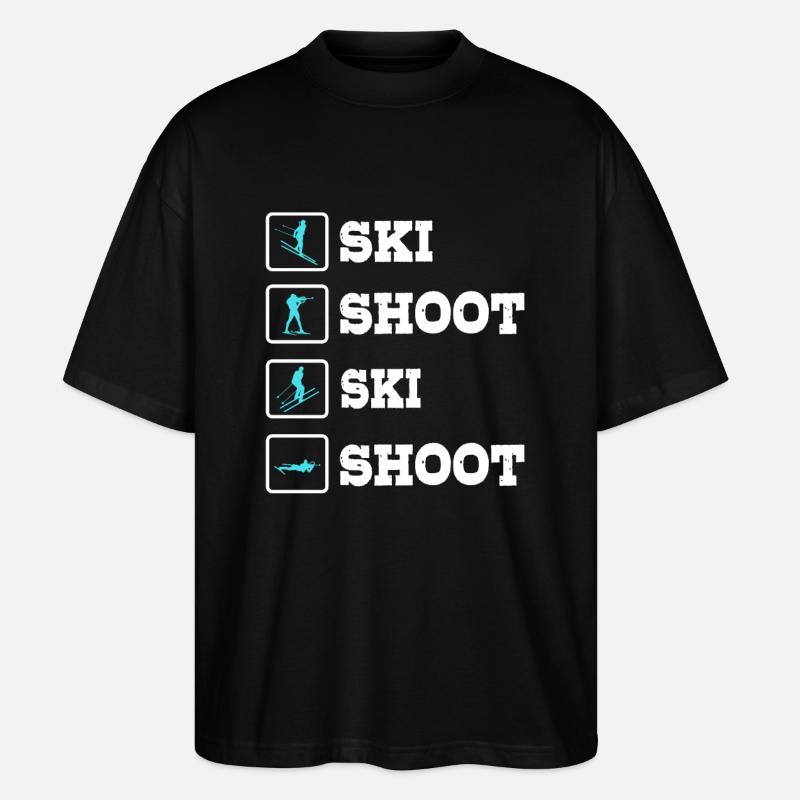 Biathlon - Stanley/Stella Oversized Unisex Bio T-Shirt Blaster 2.0 - Schwarz
