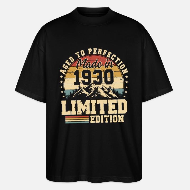 Einzigartig seit 1930 - Stanley/Stella Oversized Unisex Bio T-Shirt Blaster 2.0 - Schwarz