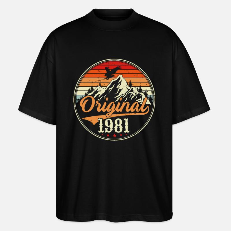 Original 1981 - Stanley/Stella Oversized Unisex Bio T-Shirt Blaster 2.0 - Schwarz