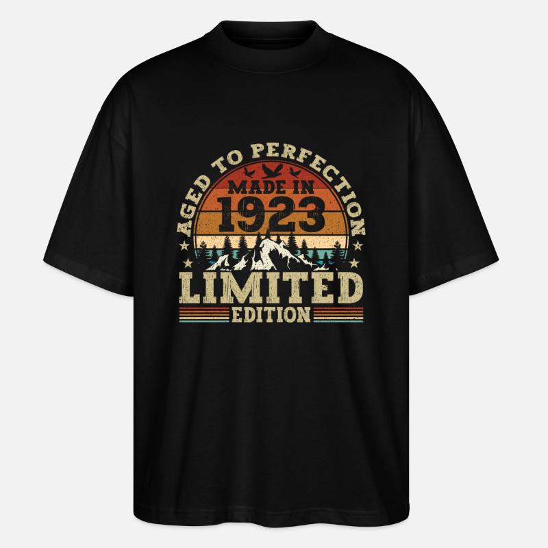 Oldtimer Baujahr 1923 - Stanley/Stella Oversized Unisex Bio T-Shirt Blaster 2.0 - Schwarz