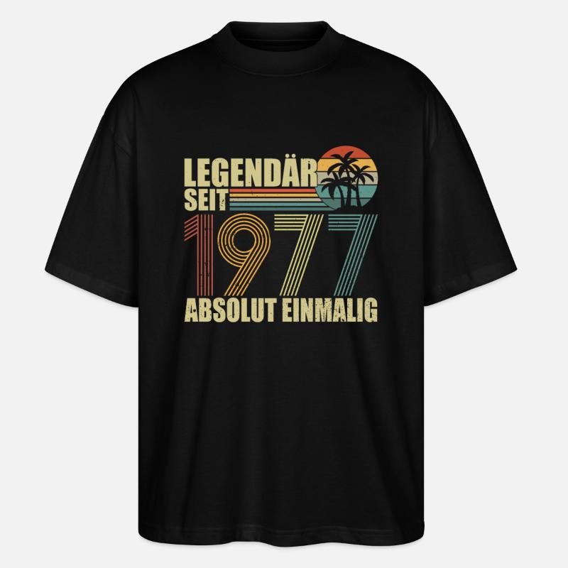 Legendär seit 1977 - Stanley/Stella Oversized Unisex Bio T-Shirt Blaster 2.0 - Schwarz
