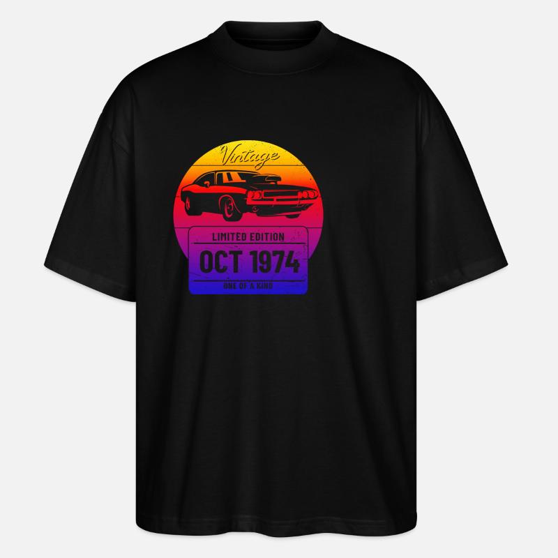 OCT 1974 - T-shirt bio Blaster 2.0 coupe oversize Stanley/Stella Unisexe - noir